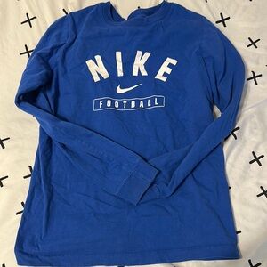 Nike Royal Blue Football Long Sleeve Tee